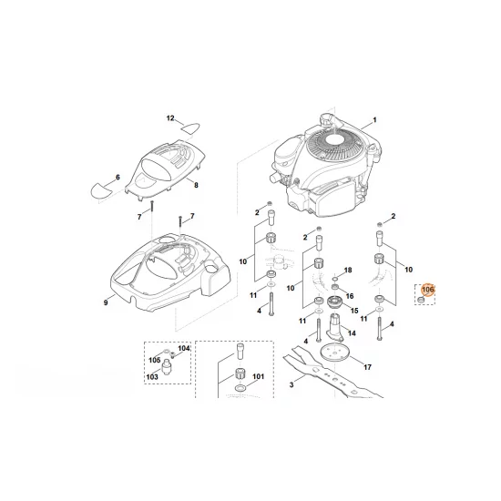 STIHL  Tulejka odległościowa 6360 764 2800